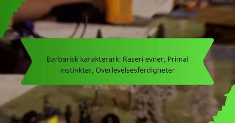 Barbarisk karakterark: Raseri evner, Primal instinkter, Overlevelsesferdigheter