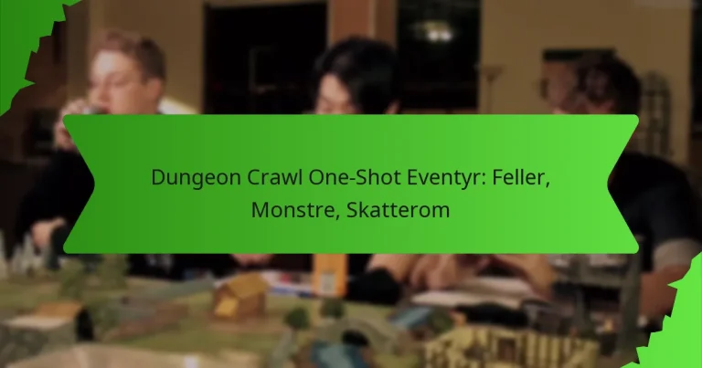 Dungeon Crawl One-Shot Eventyr: Feller, Monstre, Skatterom