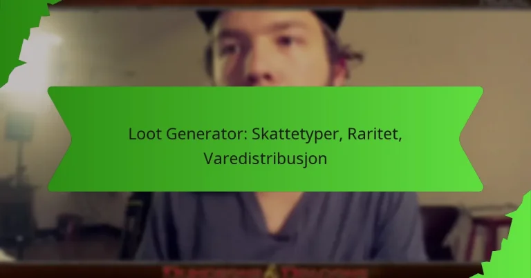 Loot Generator: Skattetyper, Raritet, Varedistribusjon